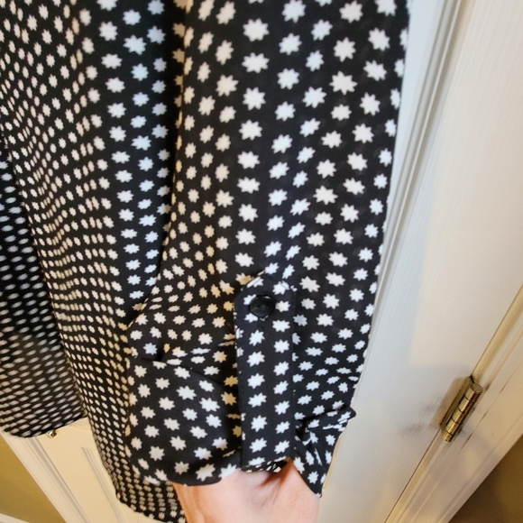 Womens black and white long sleeve top - Picture 5 of 8